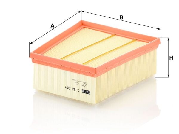 HAVA FİLTRESİ MEGANE 4 1.5 DİZEL 165468296R - MANN C22014