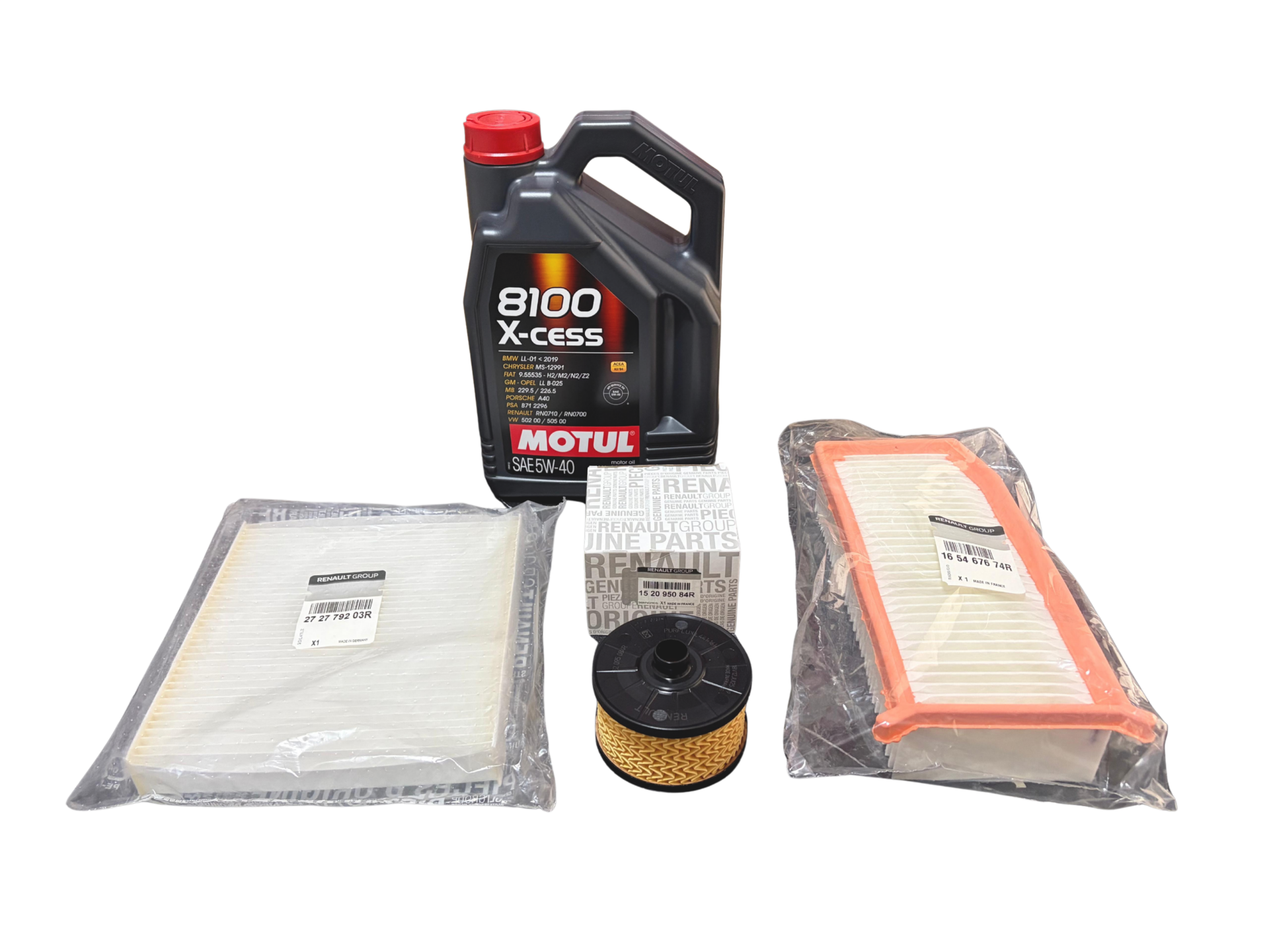 RENAULT CLIO 4 0.9 TCE BAKIM SETİ - MOTUL & RENAULT MAIS