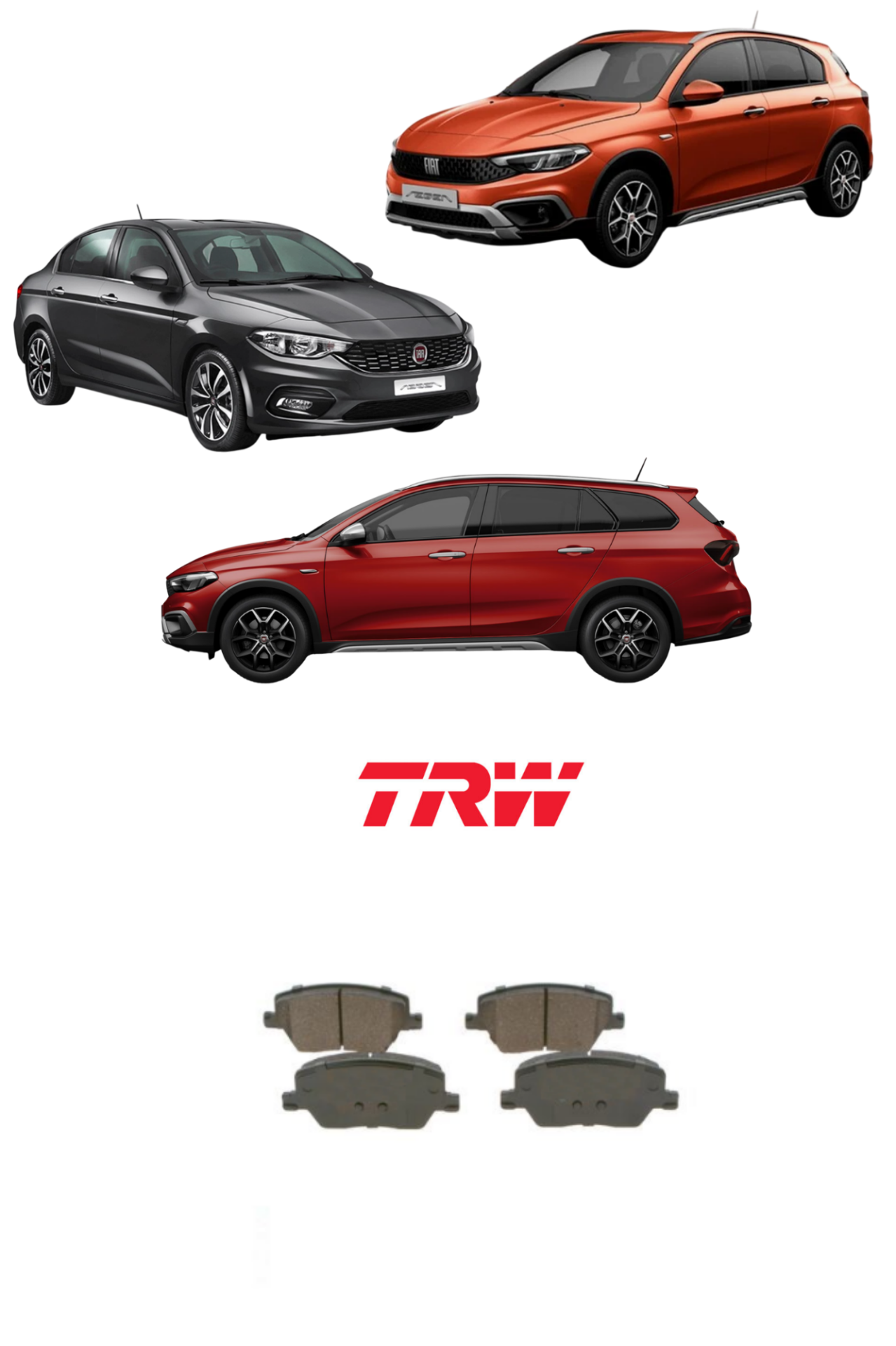 ÖN FREN BALATASI FIAT EGEA (KÜÇÜK TİP) 77367910 - TRW GDB2151