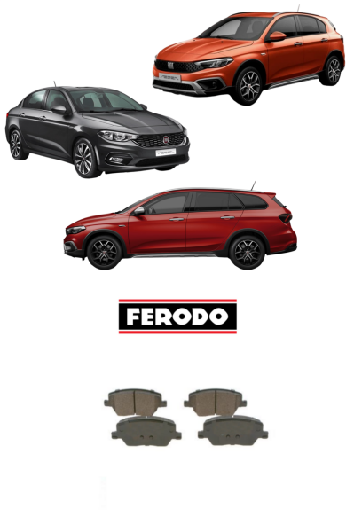 ÖN FREN BALATASI FIAT EGEA 77367910 FERODO FDB4799W (KÜÇÜK TİP – 19MM / 133MM / 58.5MM)