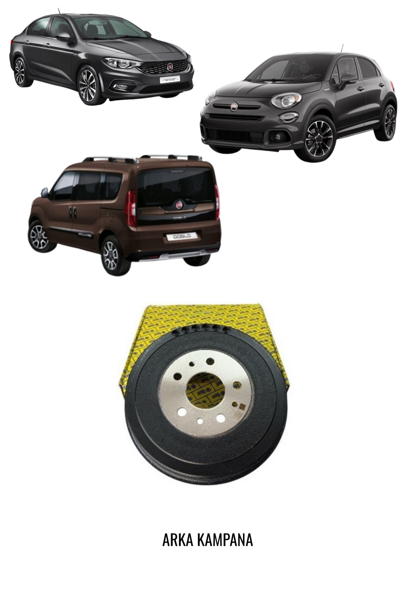 EGEA - COMBO D - 500L - DOBLO - ARKA FREN KAMPANASI FIAT OPAR - 51990128