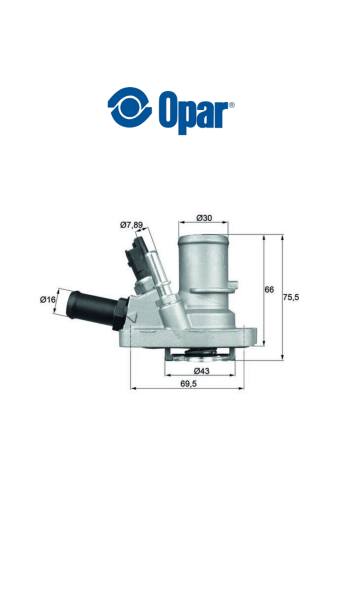 TERMOSTAT EGEA 1.4 BENZİNLİ - FIAT LANCIA 55202176