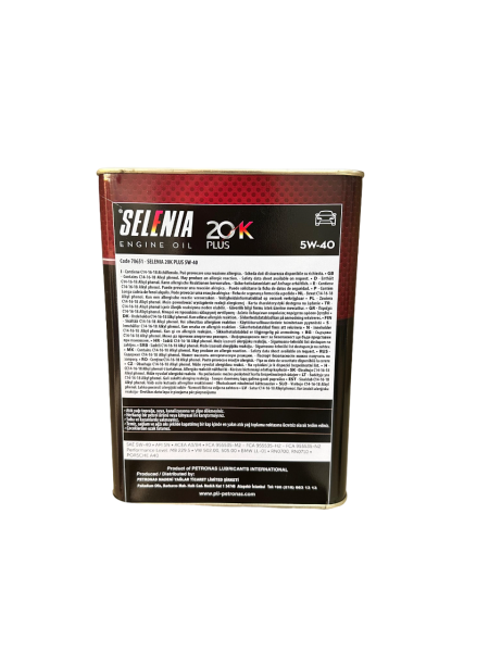 MOTOR YAĞI 5W40 20K PLUS 3,2 LİTRE - SELENIA 6054003