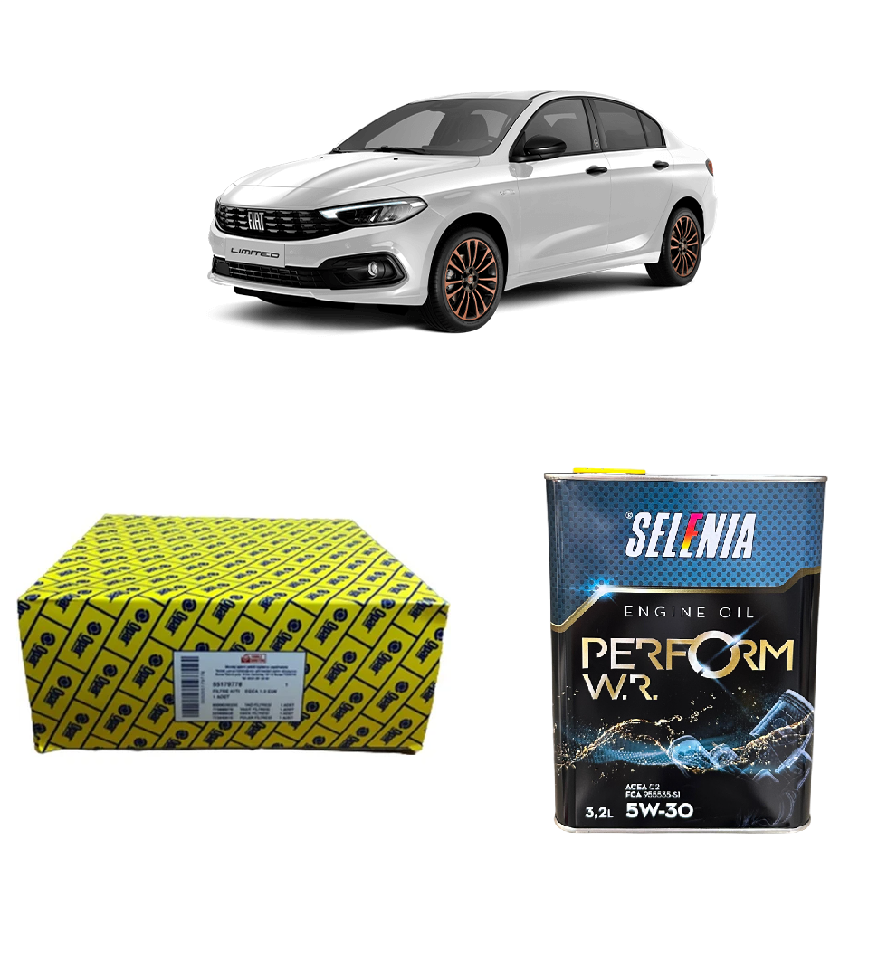 EGEA 1.3 EURO 5 BAKIM SETİ FIAT ( OPAR ) ( KARBONSUZ POLEN ) - SELENİA 5W30 3,2 LT
